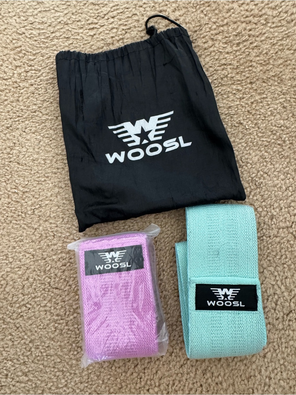 Resistance Bands Set - Mint & Lilac Hip Loop Bands